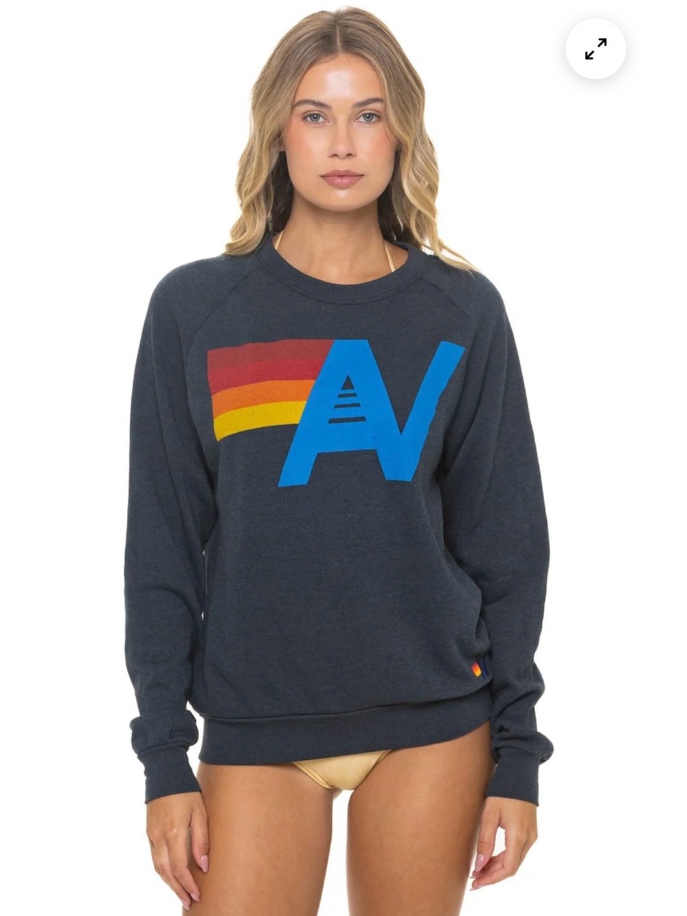 Aviator Nation/Charcoal Gray/Unisex XXL/Logo Crew Sweatshirt! NIB! SEALED!